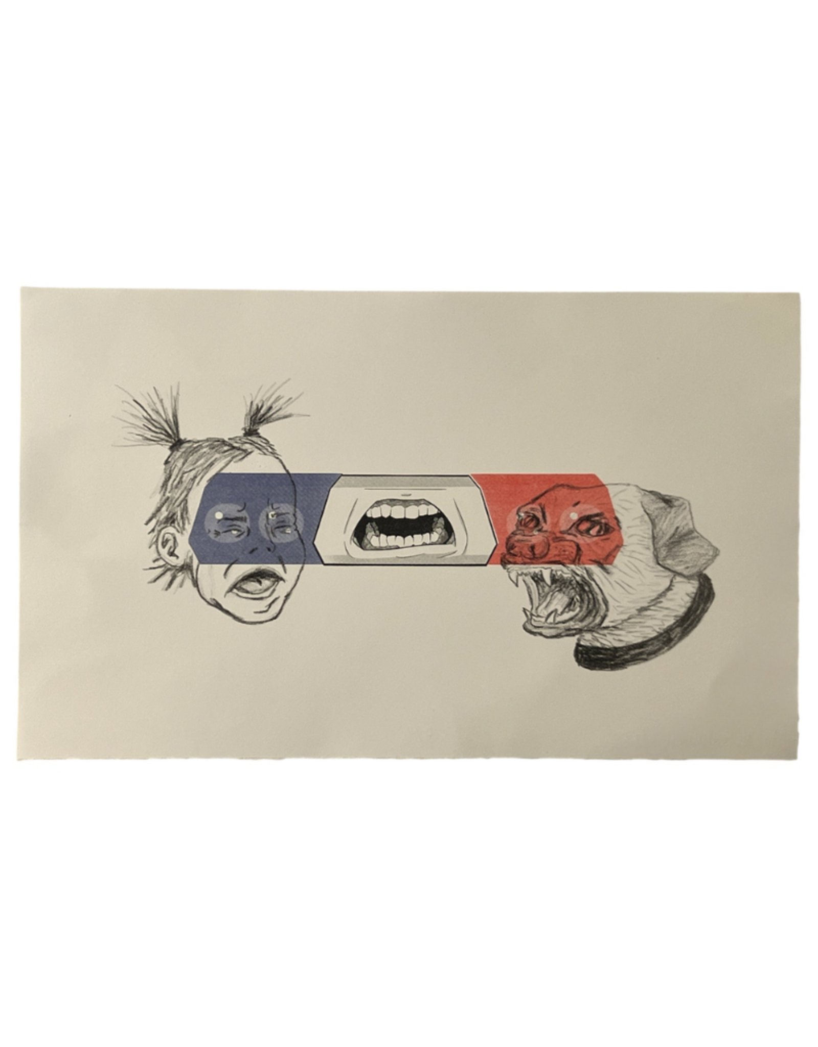 "My Neighborhood" 2-Layer Litho Print by Wynn Droz
