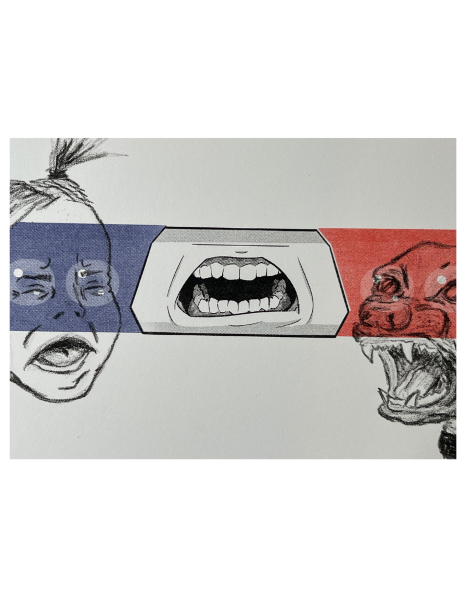 "My Neighborhood" 2-Layer Litho Print by Wynn Droz