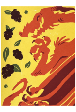 Blackberry Dragon screen print by Sharkkstudio