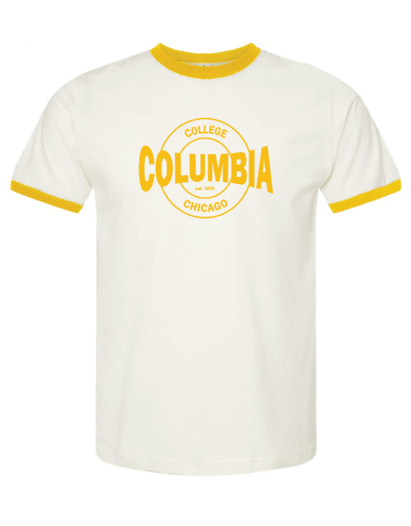 Buy Columbia, By Columbia Retro Series: Mellow Yellow Columbia Ringer T-Shirt