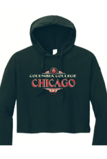 Buy Columbia, By Columbia Retro Series: Black Columbia Crop Long Sleeve T-Shirt Hoodie