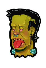 Abbilon Franken Head Sticker by Abbilon
