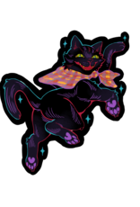 Abbilon Black Cat Sticker by Abbilon