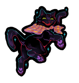 Abbilon Black Cat Sticker by Abbilon