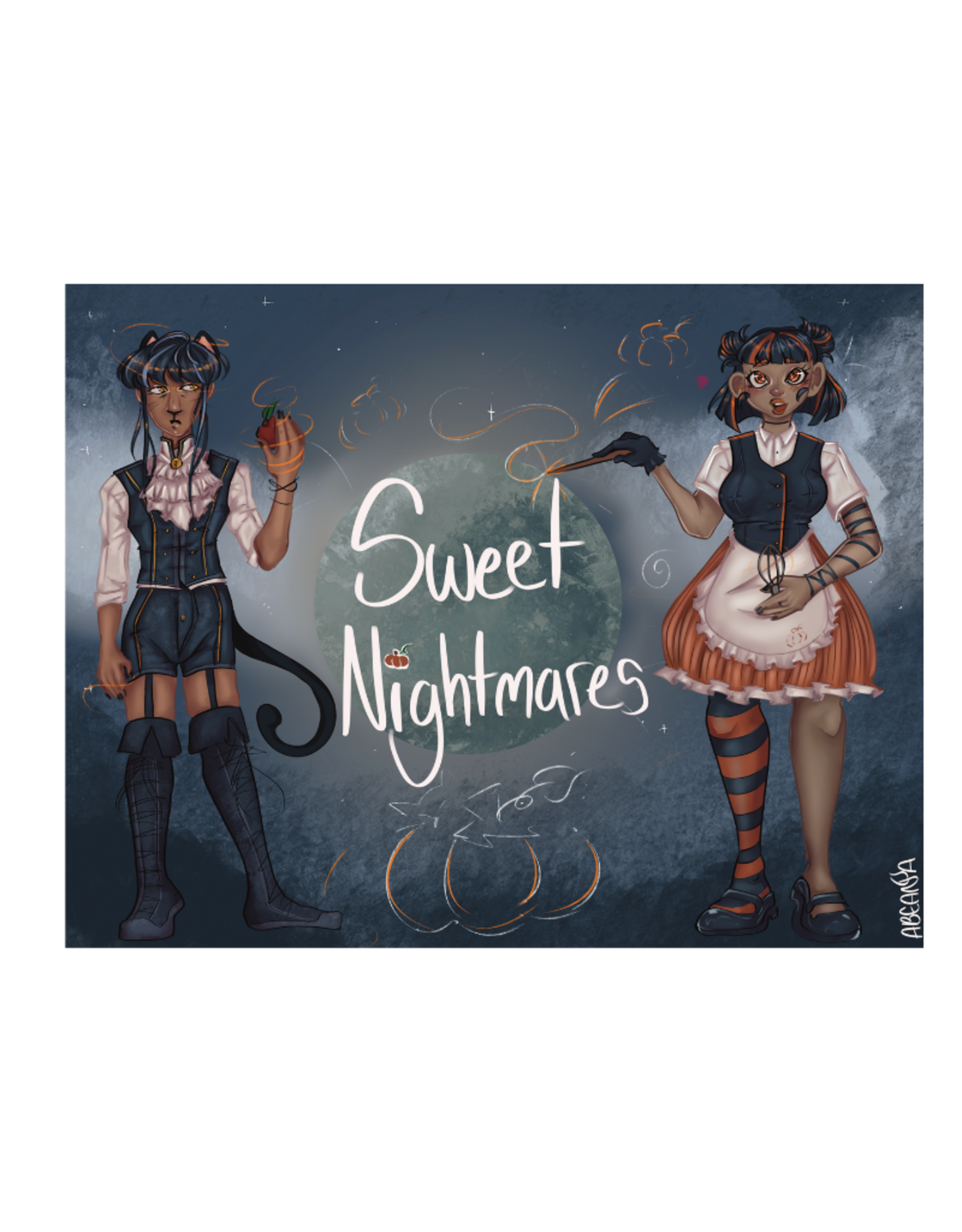 Abeana Sweet Nightmares print by Abeana