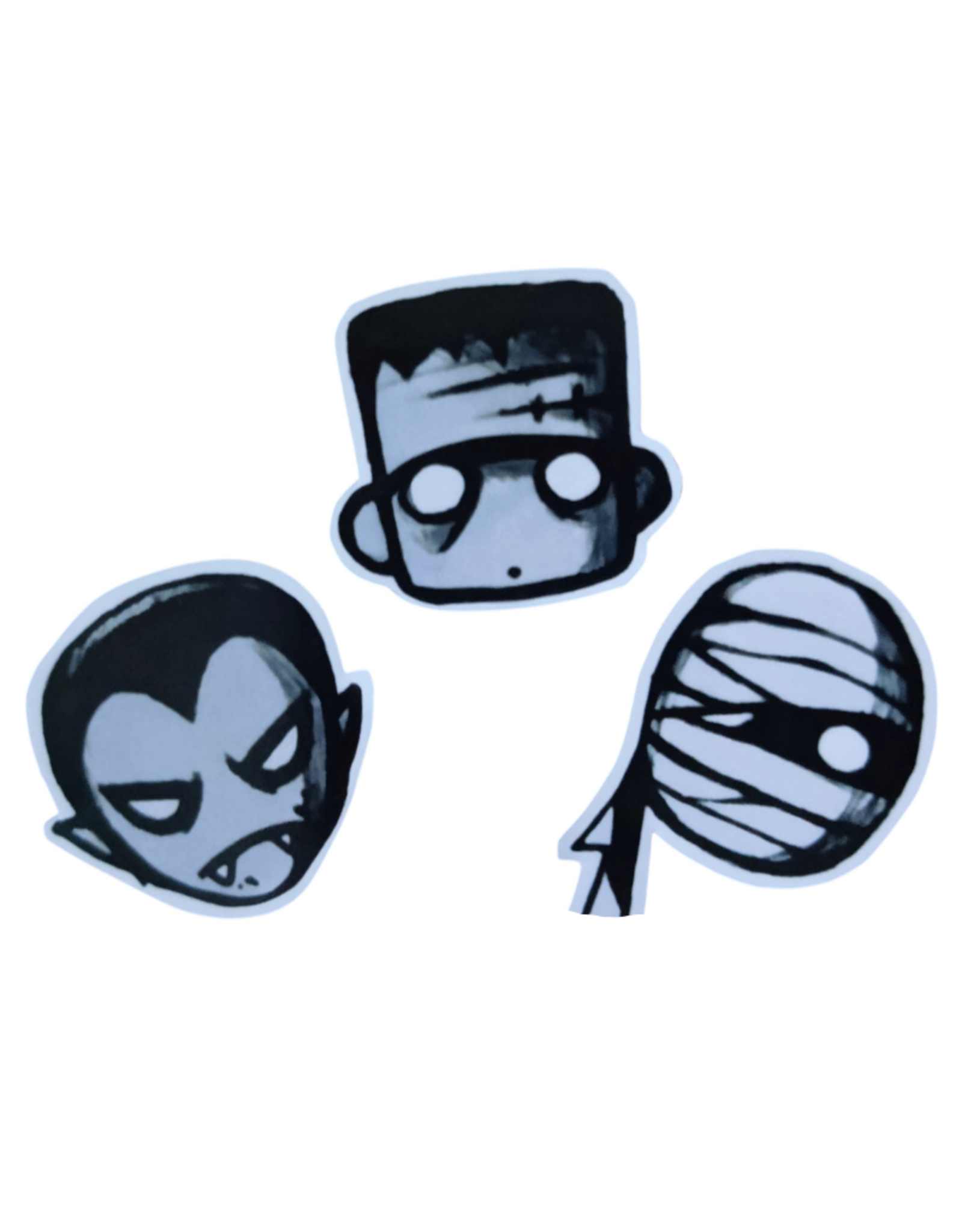 Classic Monsters 3 Sticker Pack by Ava June Darnell