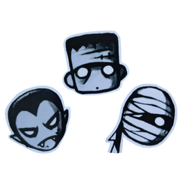 Classic Monsters 3 Sticker Pack by Ava June Darnell