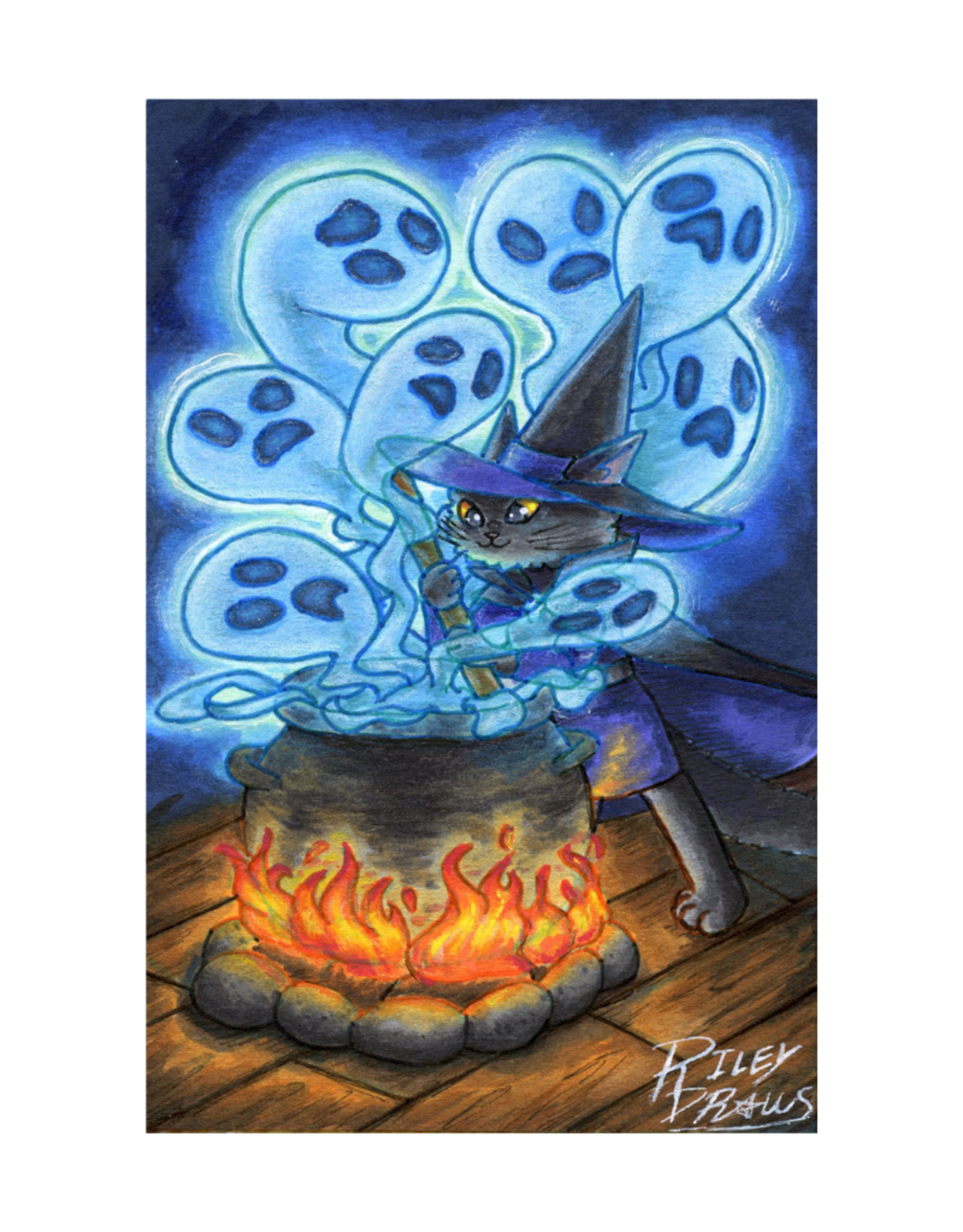 Witch's Brew print by Riley Draws