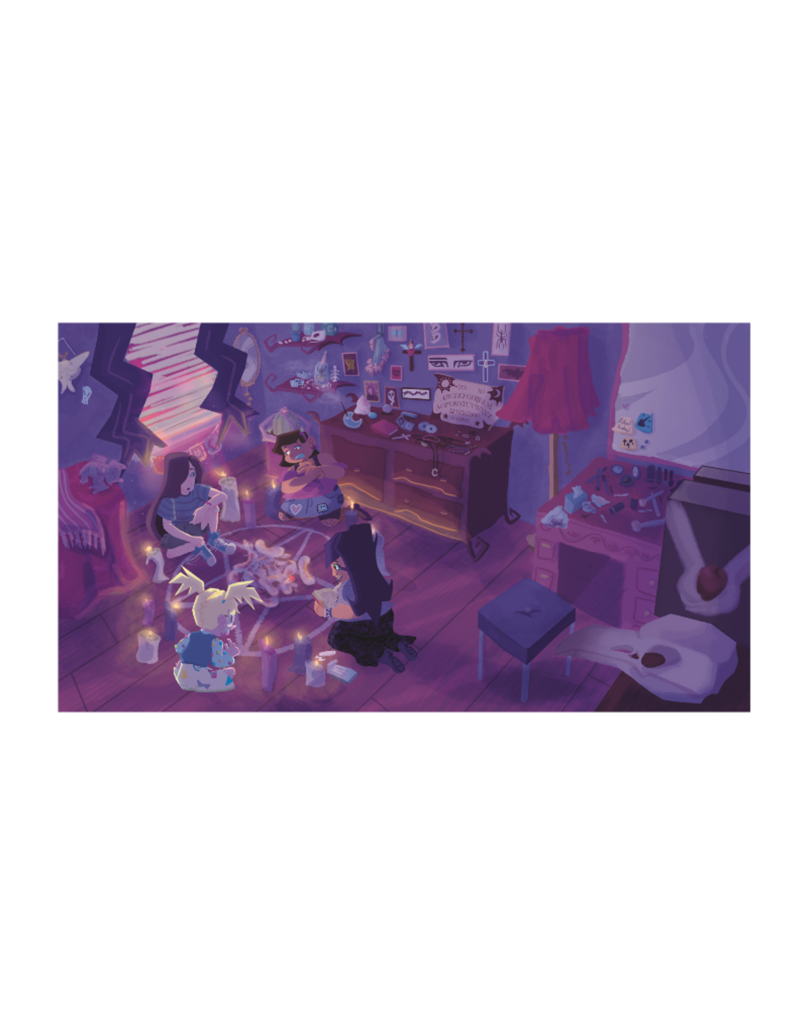 Sleepover Summoning Print by Logan Basil
