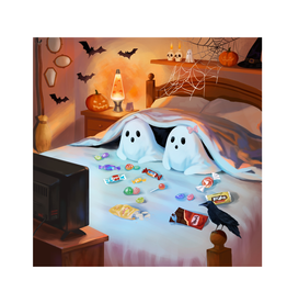 Spooky Night In print by melondrawzzzz