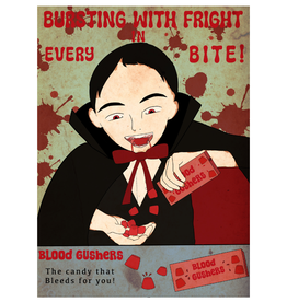 Blood Gushers poster by Karla Irene Aleman
