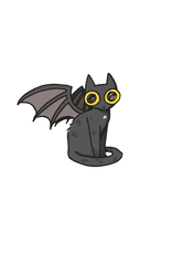 Bat Cat sticker by span.gela