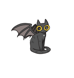Bat Cat sticker by span.gela