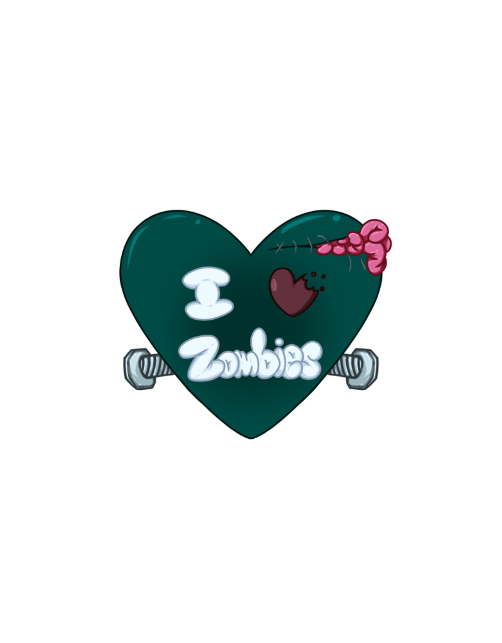 Jam of Keys I Luv Zombies sticker by Jam of Keys