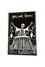 Sickly Skeleton print by K.T.