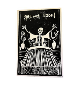 Sickly Skeleton print by K.T.