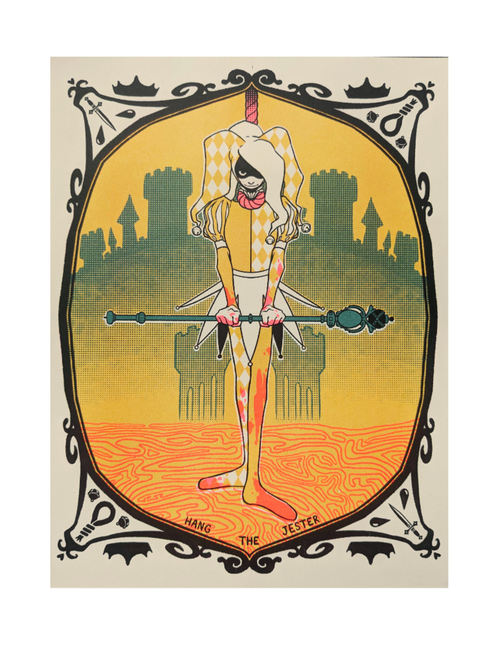 "Hang The Jester" RISO print by Narsh Taters
