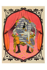 "Pay UP Jester" riso print by Narsh Taters