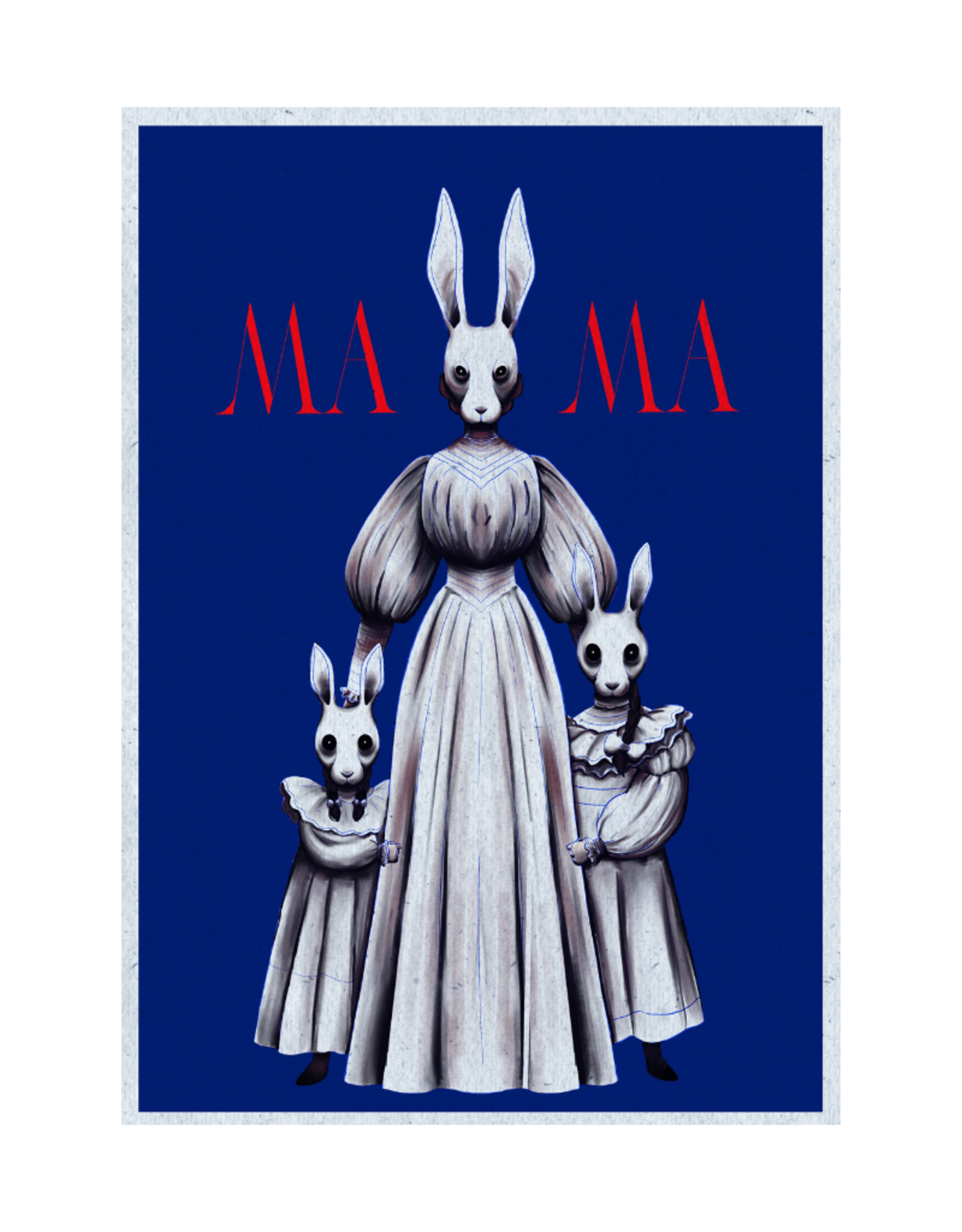 Lizabeth Villanueva Bunny Family print by Lizabeth Villanueva