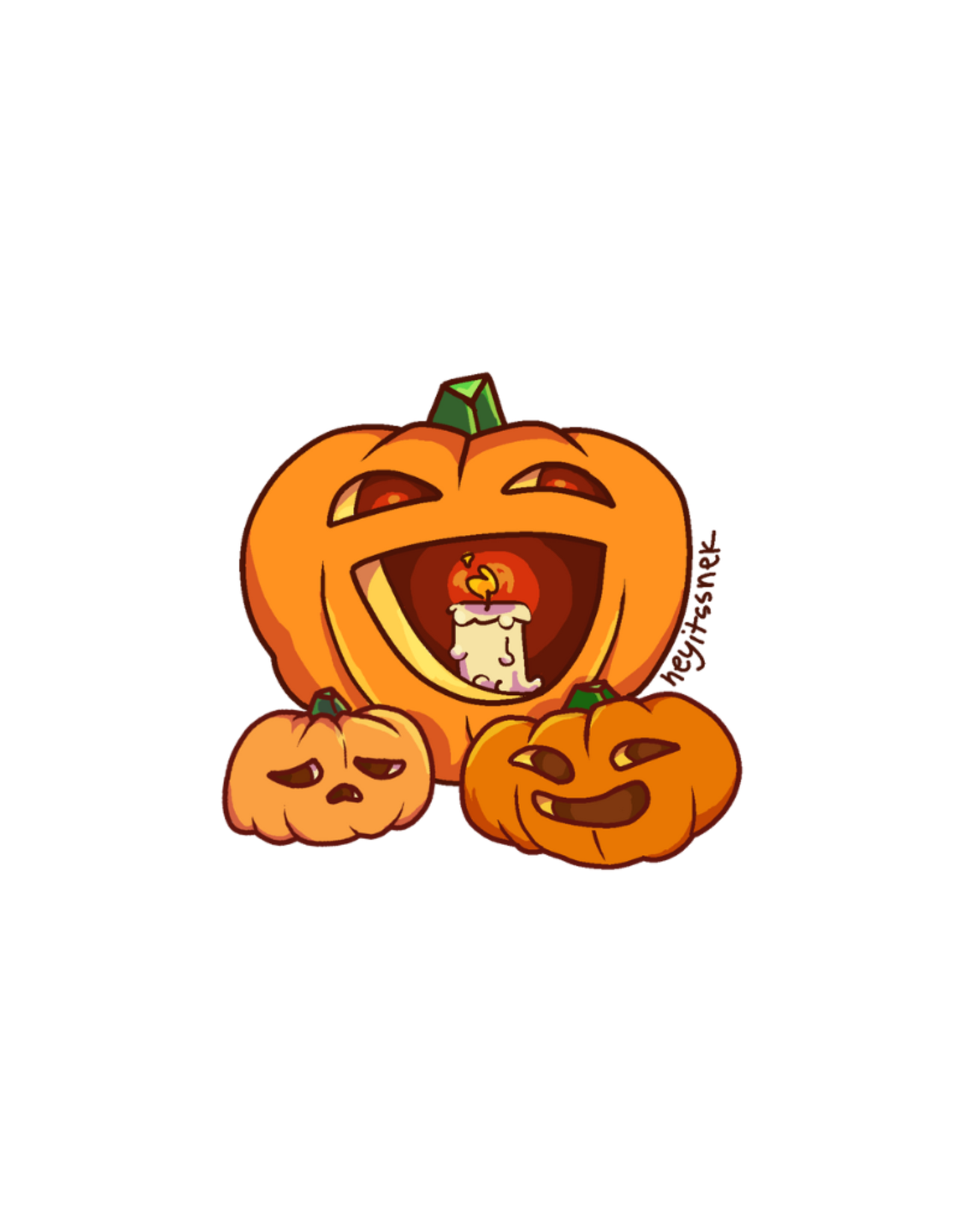 heyitssnek Pumpkin Group Sticker by heyitssnek