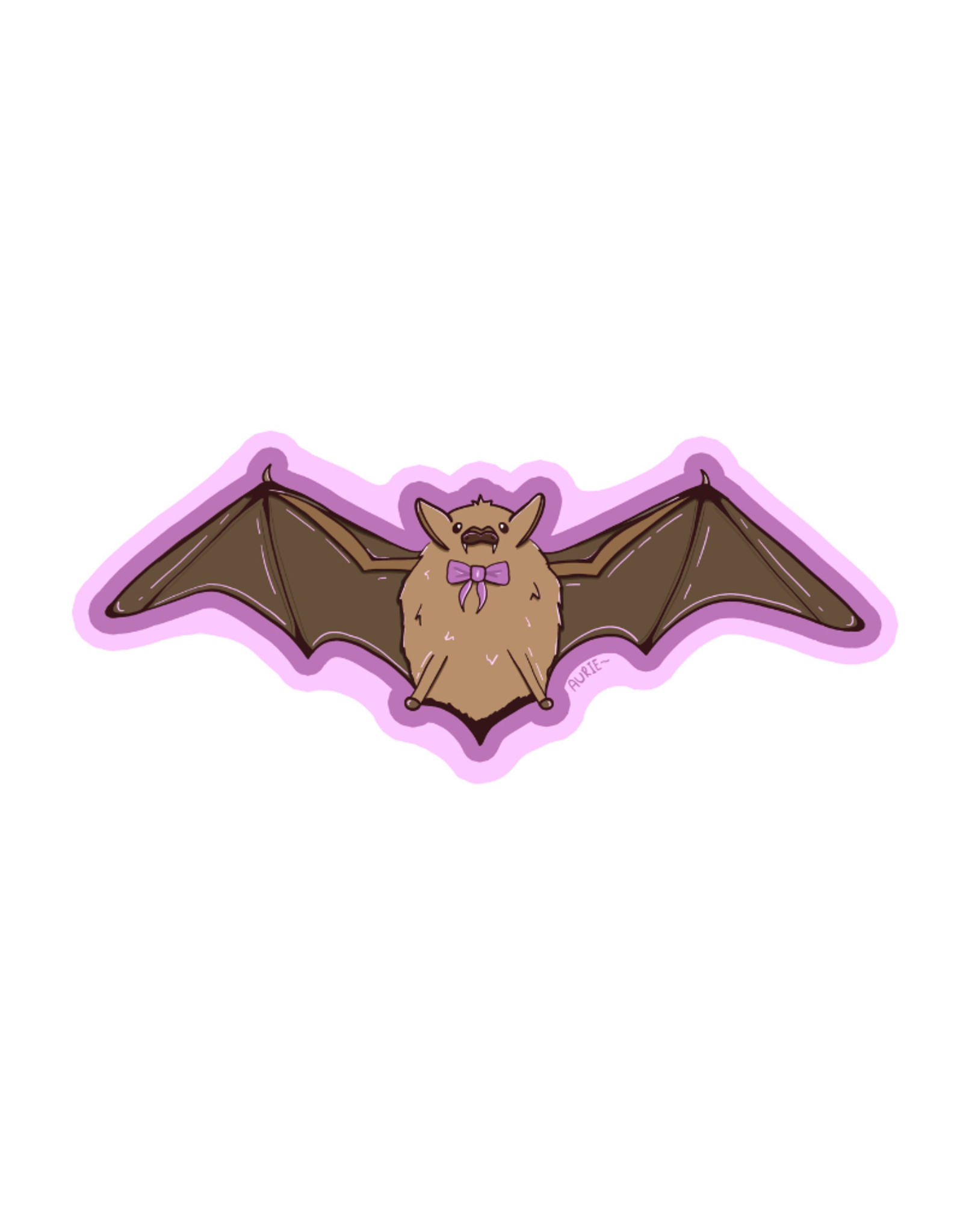 ilumeos Bat with Bowtie (2) Sticker by Ilumeos