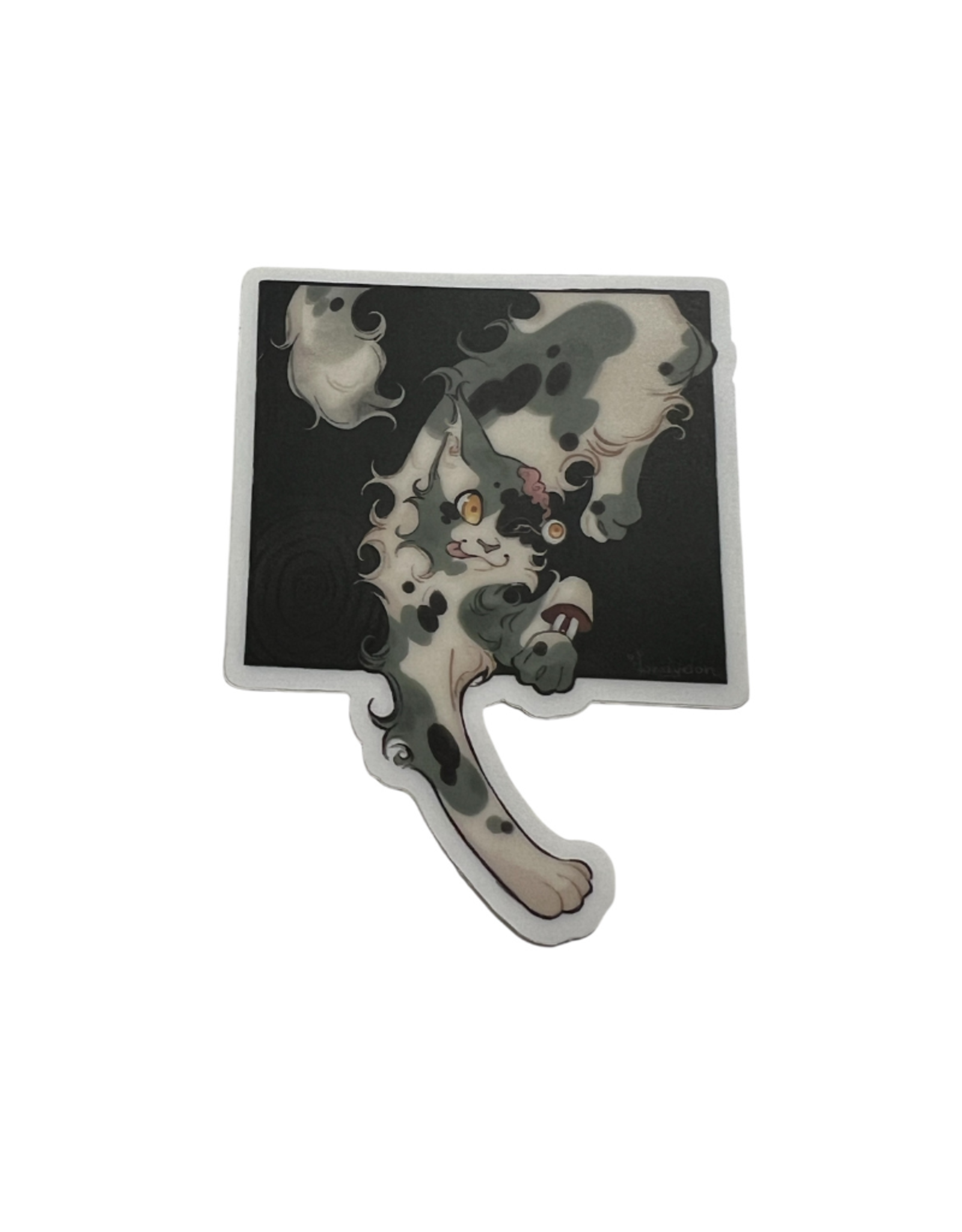 Dowdydon Crazy Creepy Calico sticker by Dowdydon