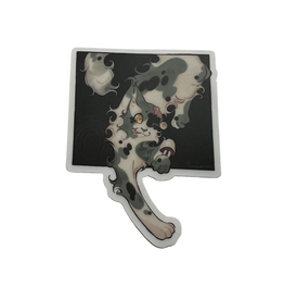 Dowdydon Crazy Creepy Calico sticker by Dowdydon