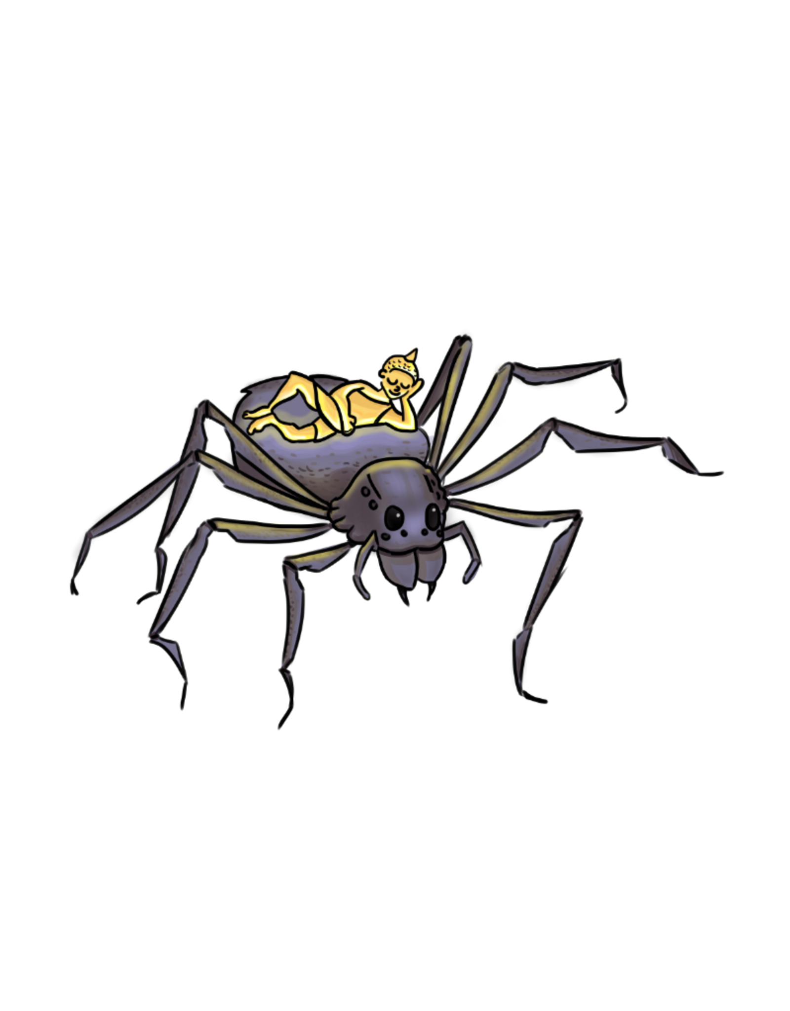 Buddha Spider sticker by Matt Rupp