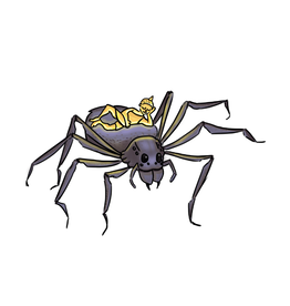 Buddha Spider sticker by Matt Rupp