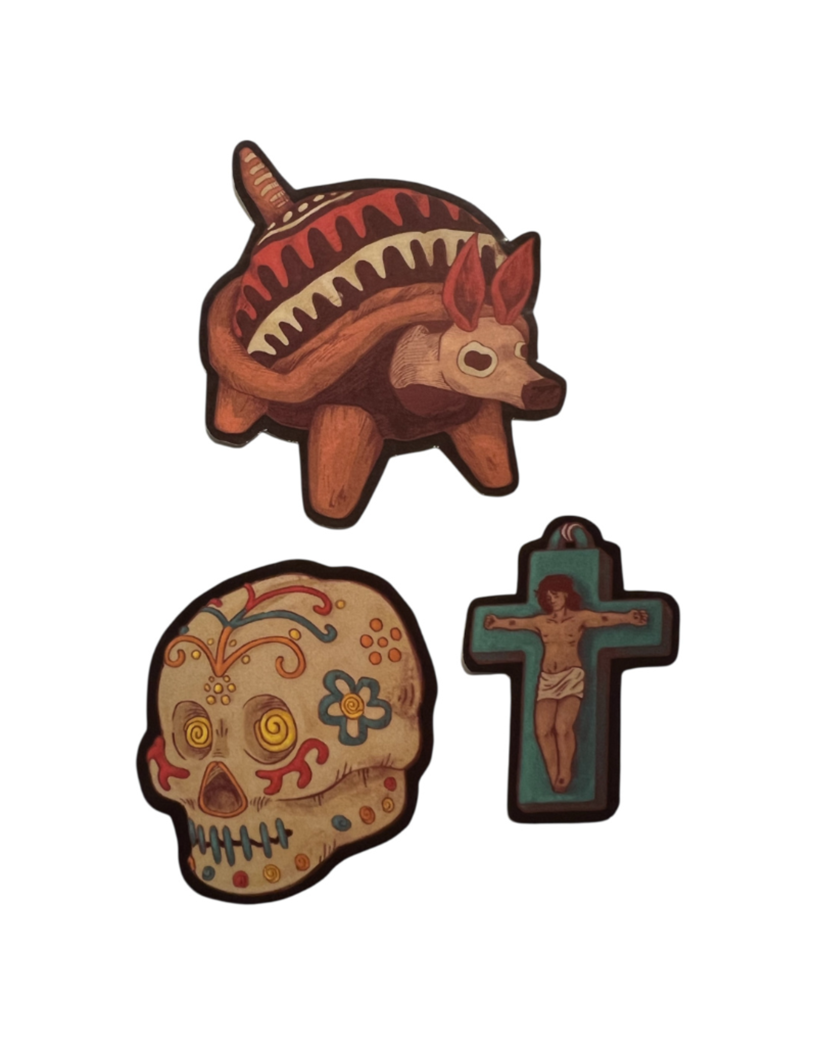 SkewerSticks Día de Los Muertos Stickers (3 for $7) by SkewerSticks