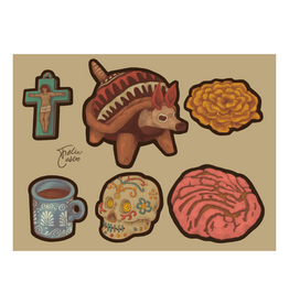 SkewerSticks Día de Los Muertos Sticker by SkewerSticks SkewerSticks Día de Los Muertos Sticker by SkewerSticks