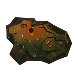 Holographic Frog Sticker by Avery Miller Holographic Frog Sticker by Avery Miller