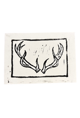 Antler Lino print on Bristol by Bailey Rose