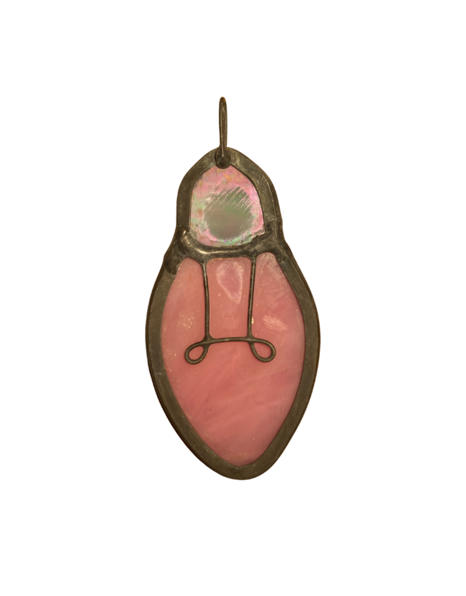 Lightbulb - Stained Glass Ornament by Carley Brown