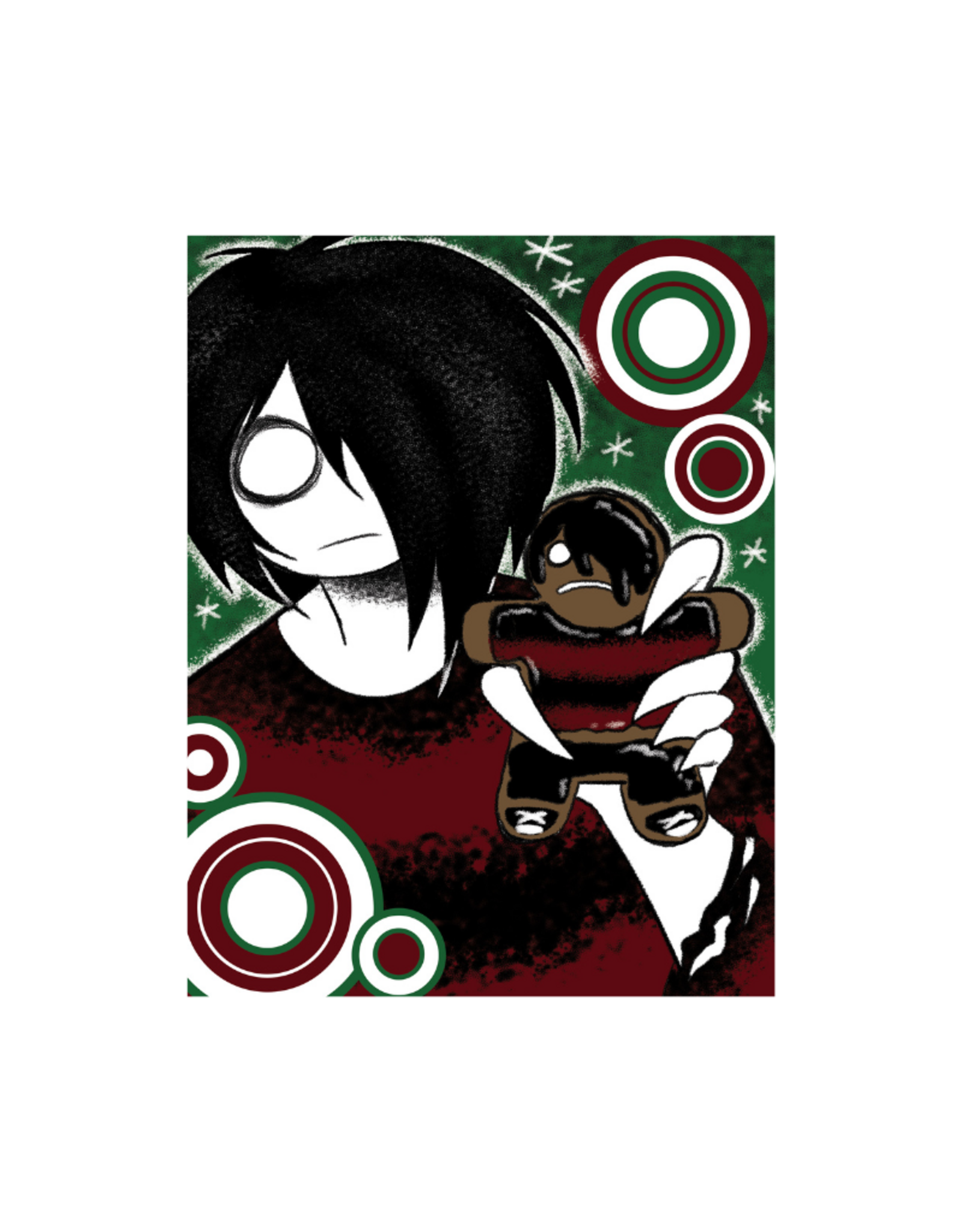 Goomigart Holiday Emo Print by Goomigart
