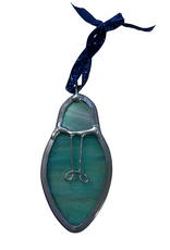 Lightbulb - Stained Glass Ornament by Carley Brown