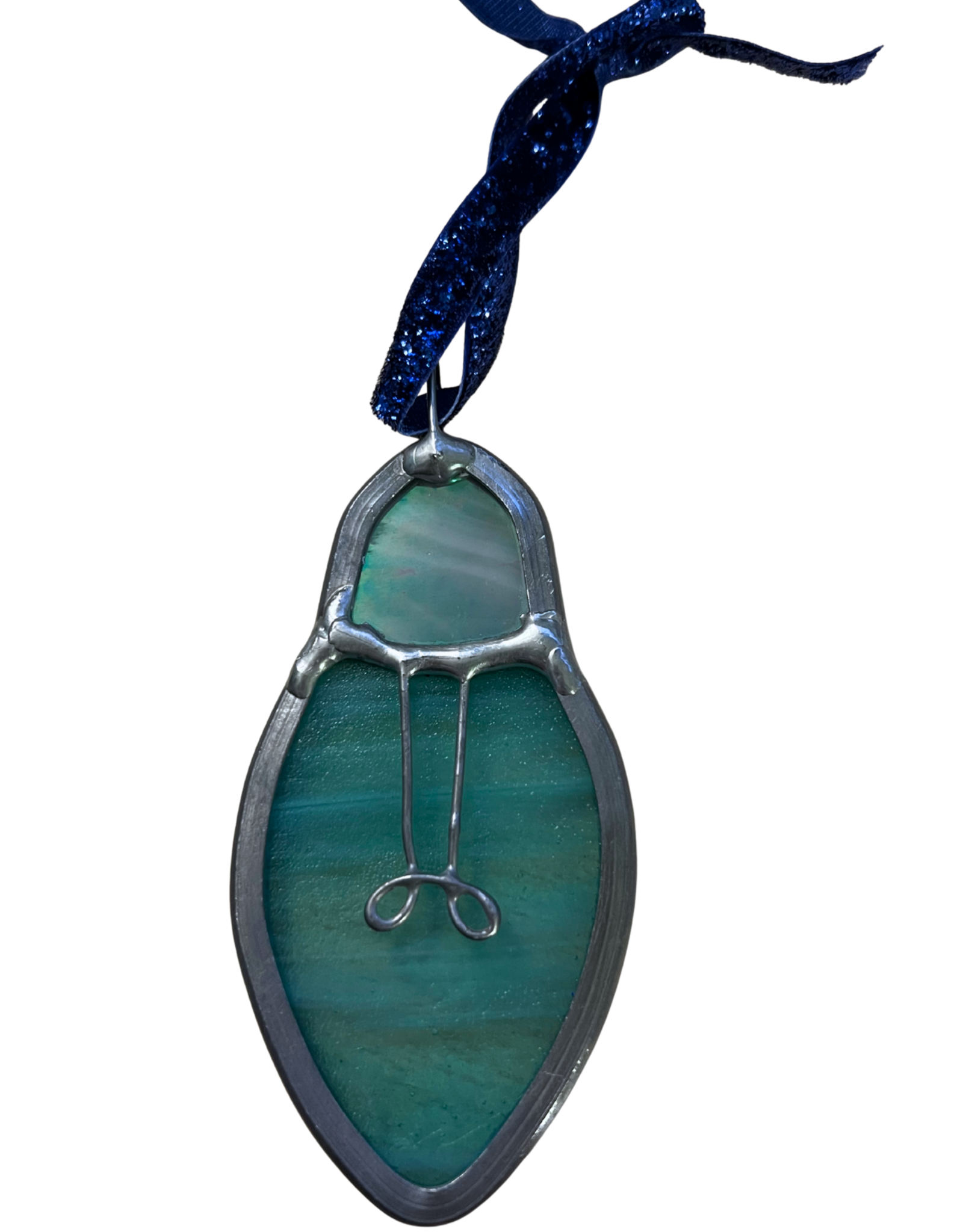 Lightbulb - Stained Glass Ornament by Carley Brown