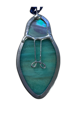 Lightbulb - Stained Glass Ornament by Carley Brown