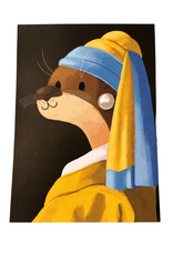 "Otter with the Pearl Earring" Print by L0cal.TV
