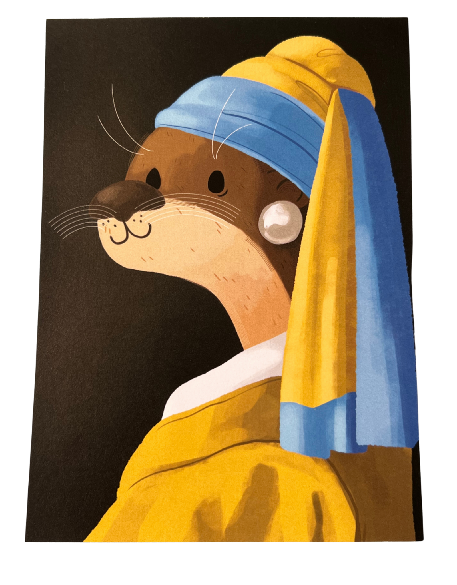 "Otter with the Pearl Earring" Print by L0cal.TV