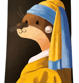 "Otter with the Pearl Earring" Print by L0cal.TV