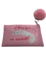 I love you an axolotl! Pencil Bag by Elizabeth Monti