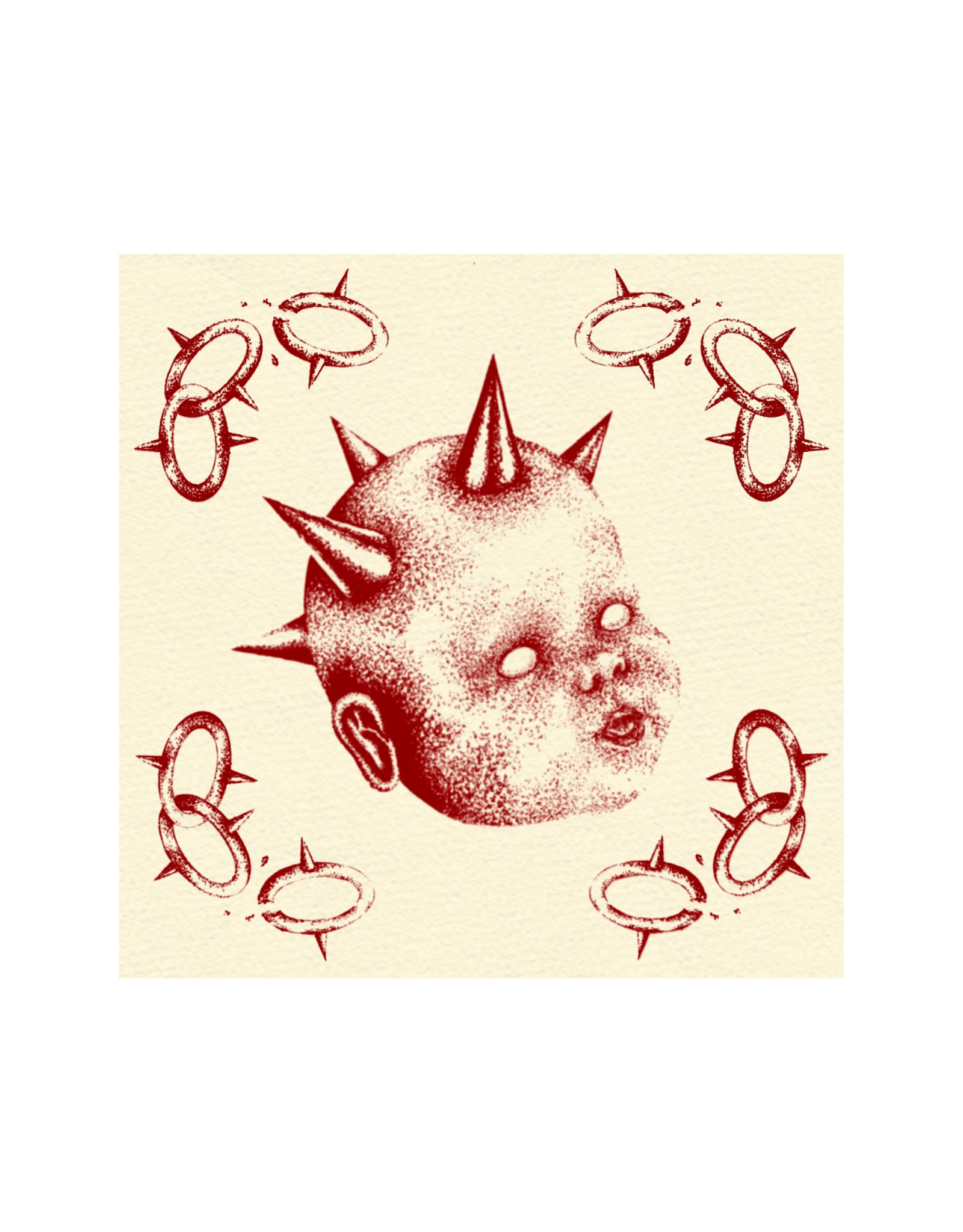 Dollhead Red Print by Anto