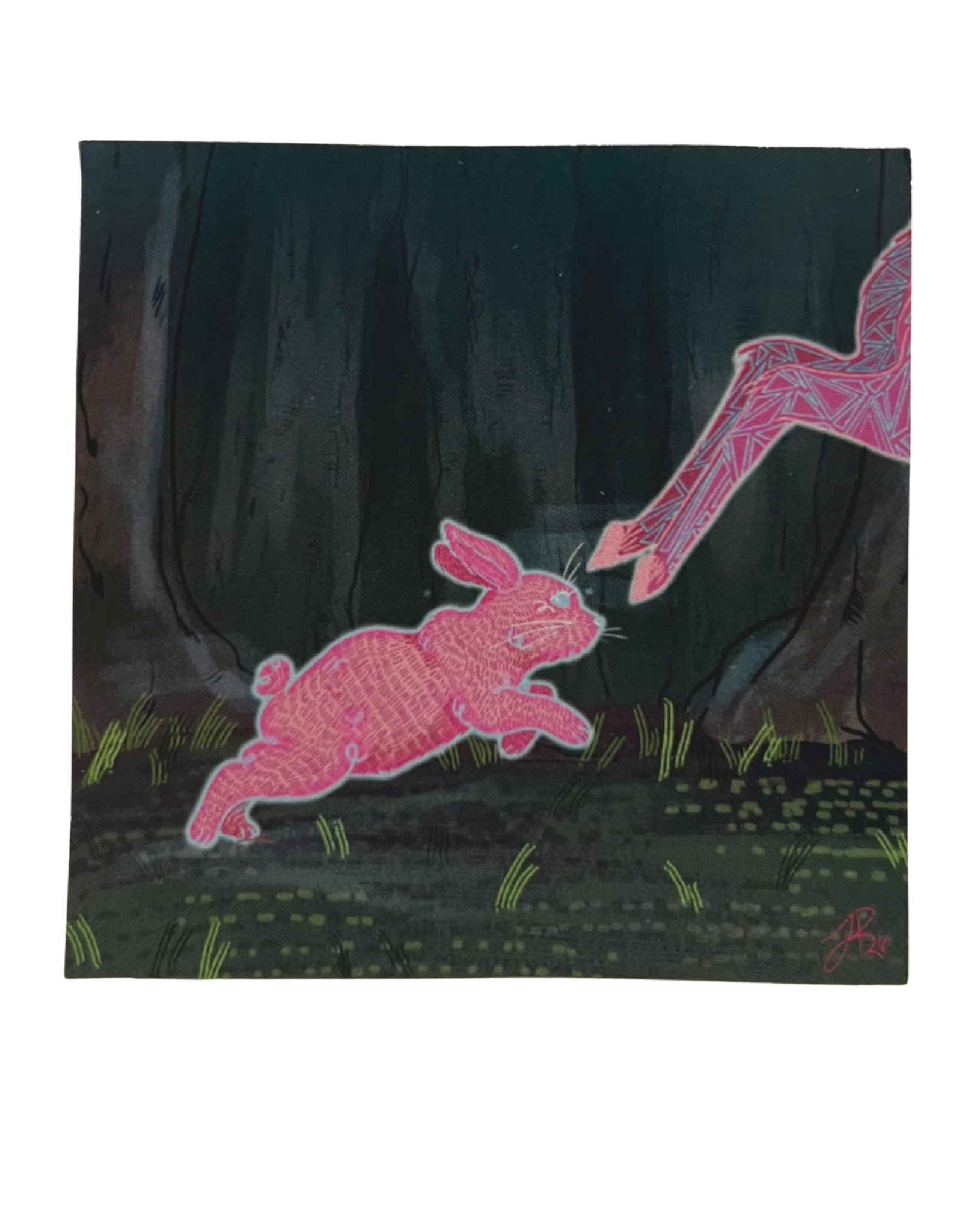 Triptych - Bunny Print by Lily Patterson