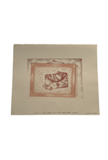 Maya Krueger Art "send me your letters so i can keep them forever" lithography and screen print on paper, edition 6/6 (15” x 18 1/4”) unframed by Maya Krueger Art