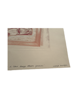 Maya Krueger Art "send me your letters so i can keep them forever" lithography and screen print on paper, edition 6/6 (15” x 18 1/4”) unframed by Maya Krueger Art