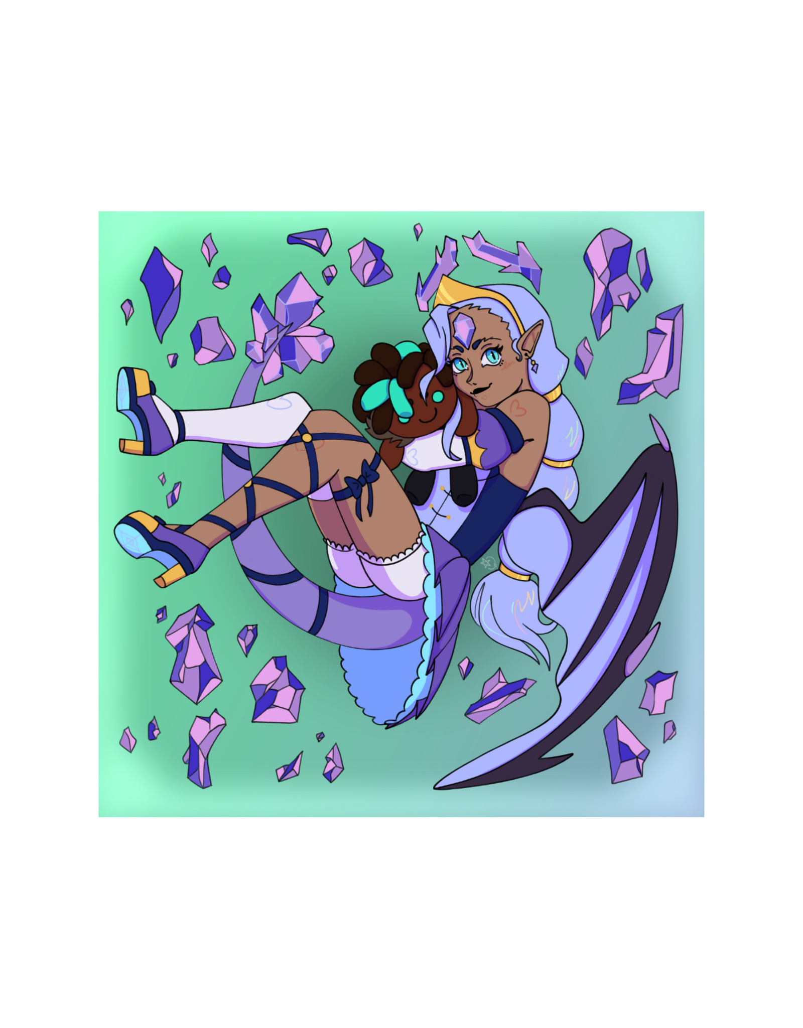 Gem Dragon - Purple by staardove