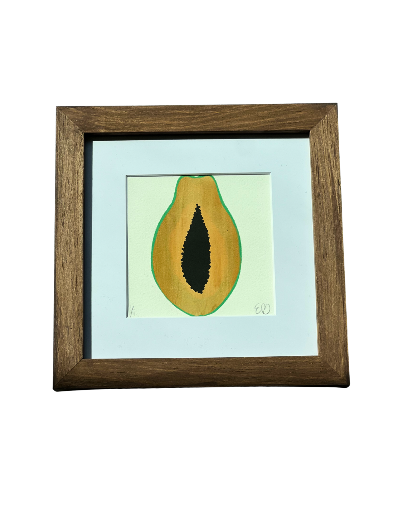 Papaya Print by Emma Yadloczky
