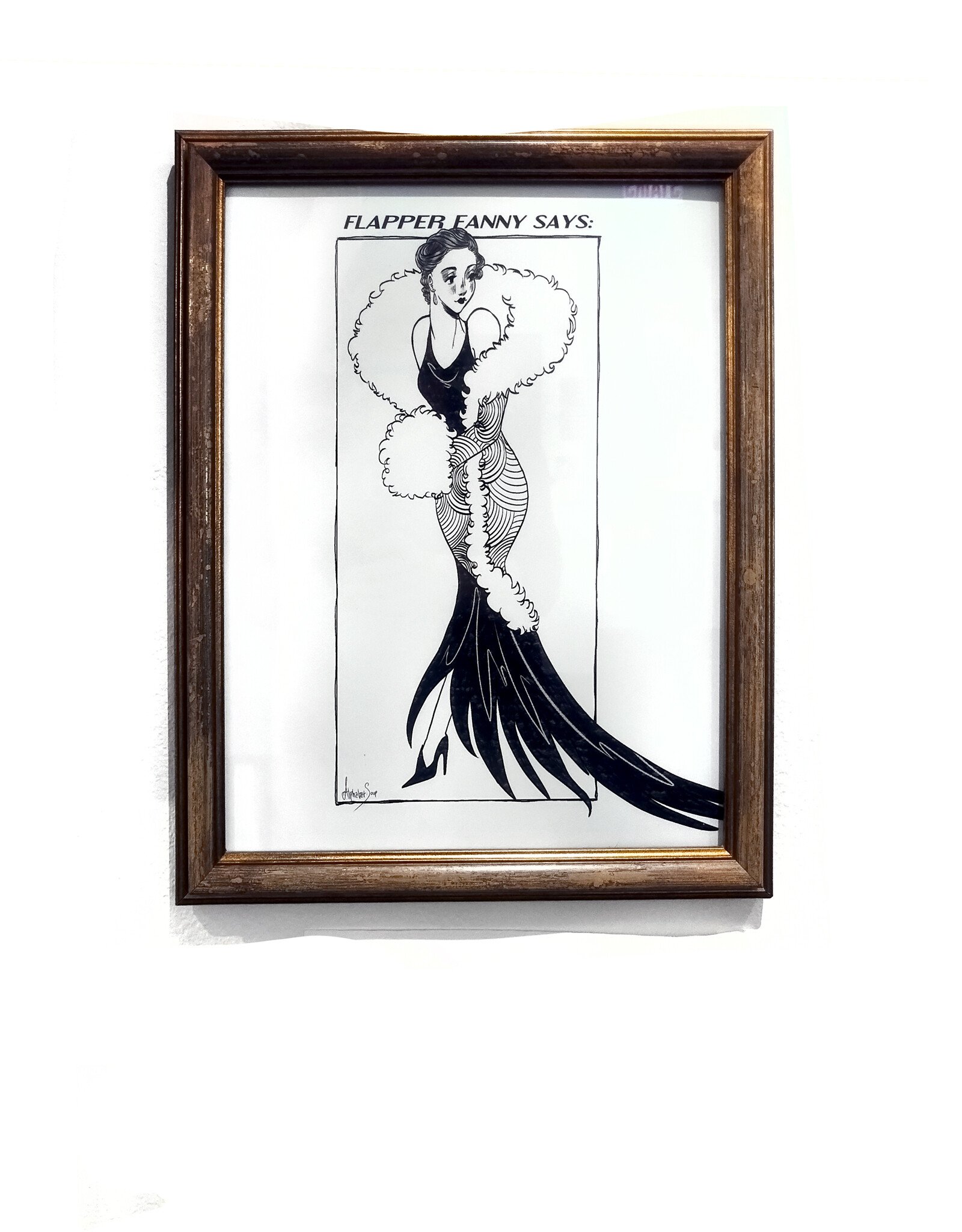 "Flapper Fanny Says - Evening Gown" by Alphabat.soup