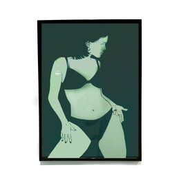 "Shooting from the Hip" framed RISO print by Eloise Park